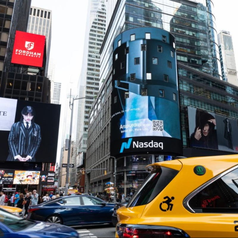 Arspura debut on Nasdaq Times Square screen