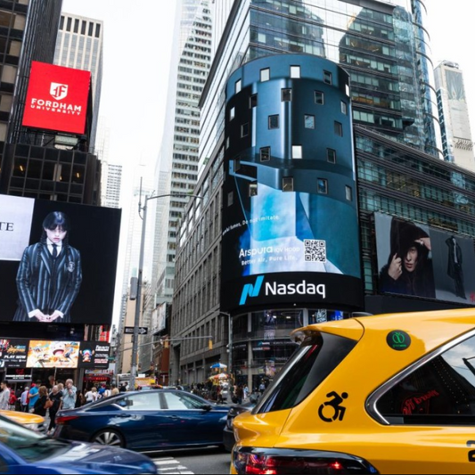 Arspura debut on Nasdaq Times Square screen