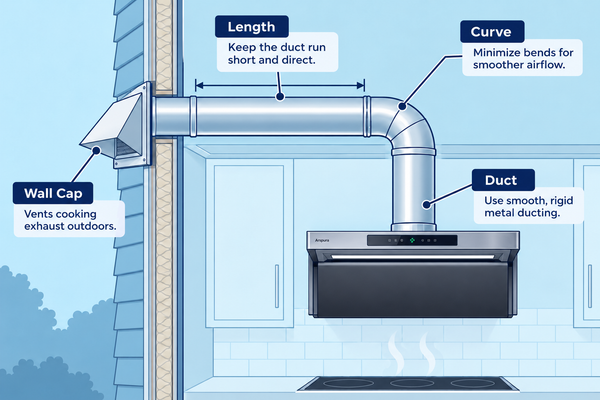 What’s the Best Range Hood for a Long Duct Run?