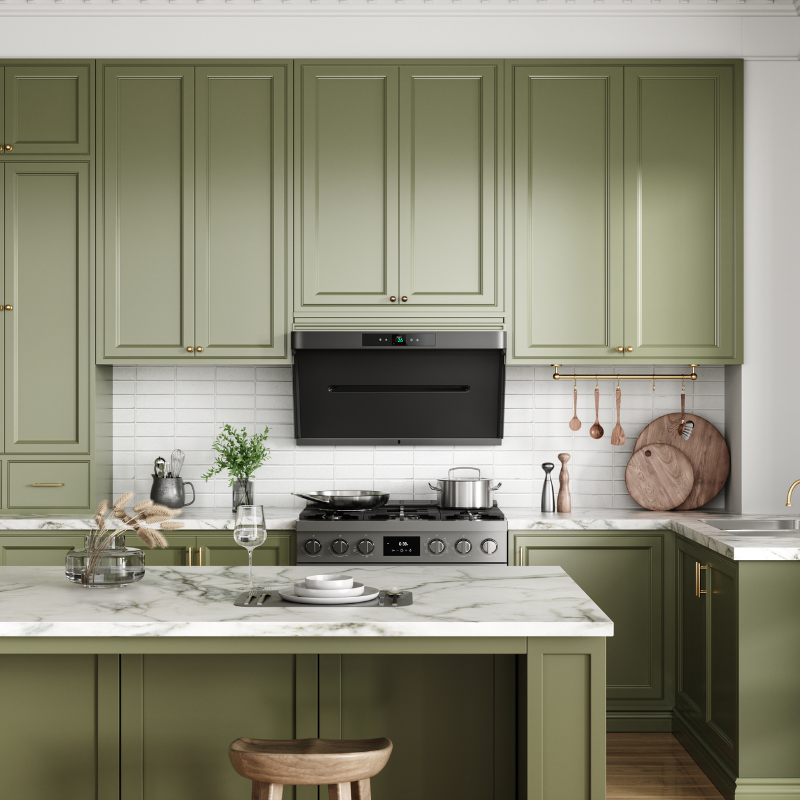 kitchen hood for reduce fumes