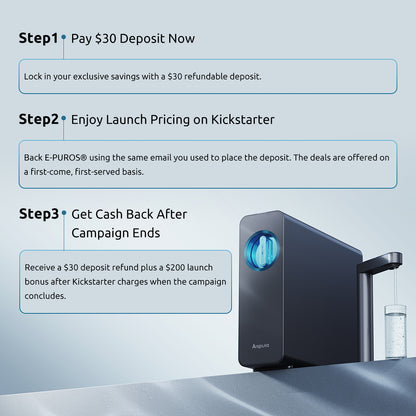 E-PUROS® Oral Care Water Filter | VIP Reservation
