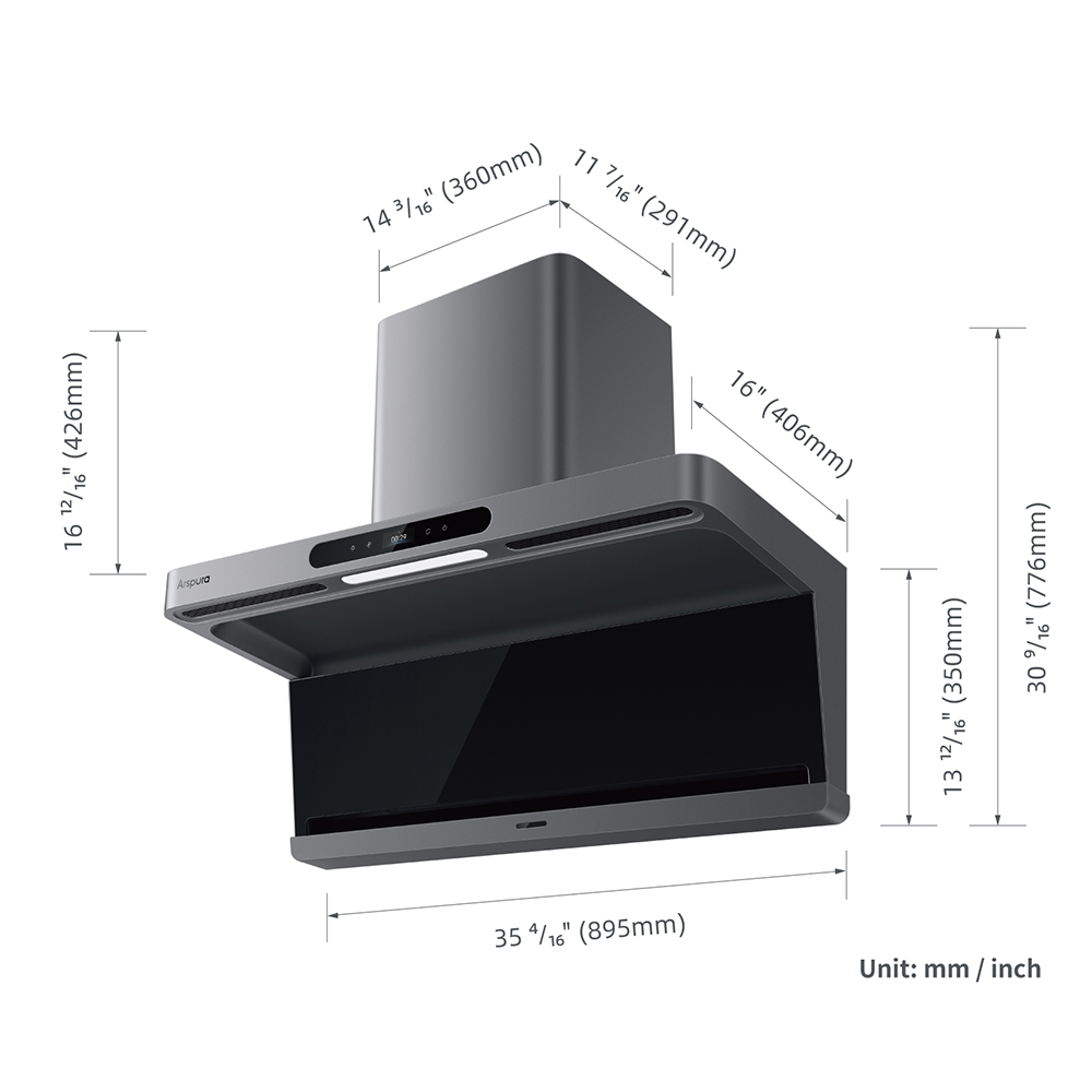 Arspura  F1 High-Velocity Range Hood 30/36 inches