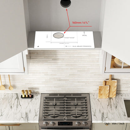 Arspura Range Hood DIY Measuring & Positioning Template