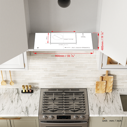 Arspura Range Hood DIY Measuring & Positioning Template