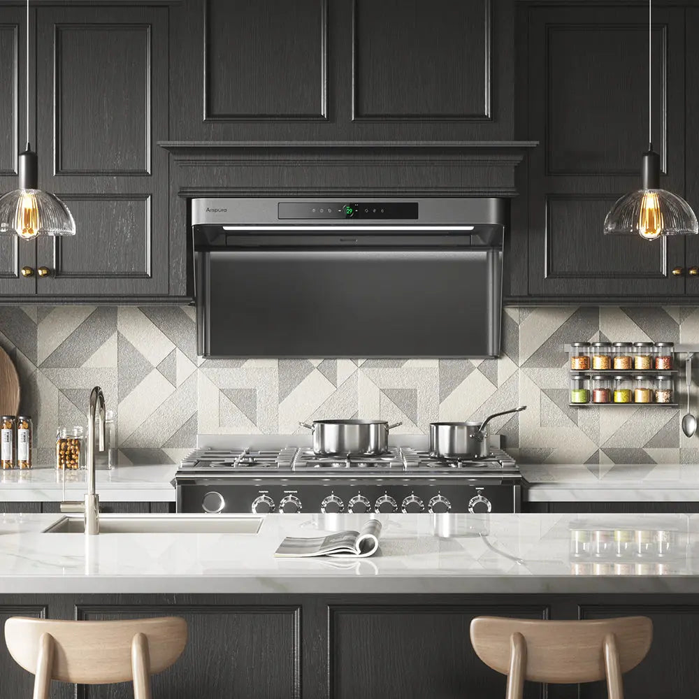 36 inches P2 IQV Kitchen Range Hood | Filter-Free 15m/s Suction