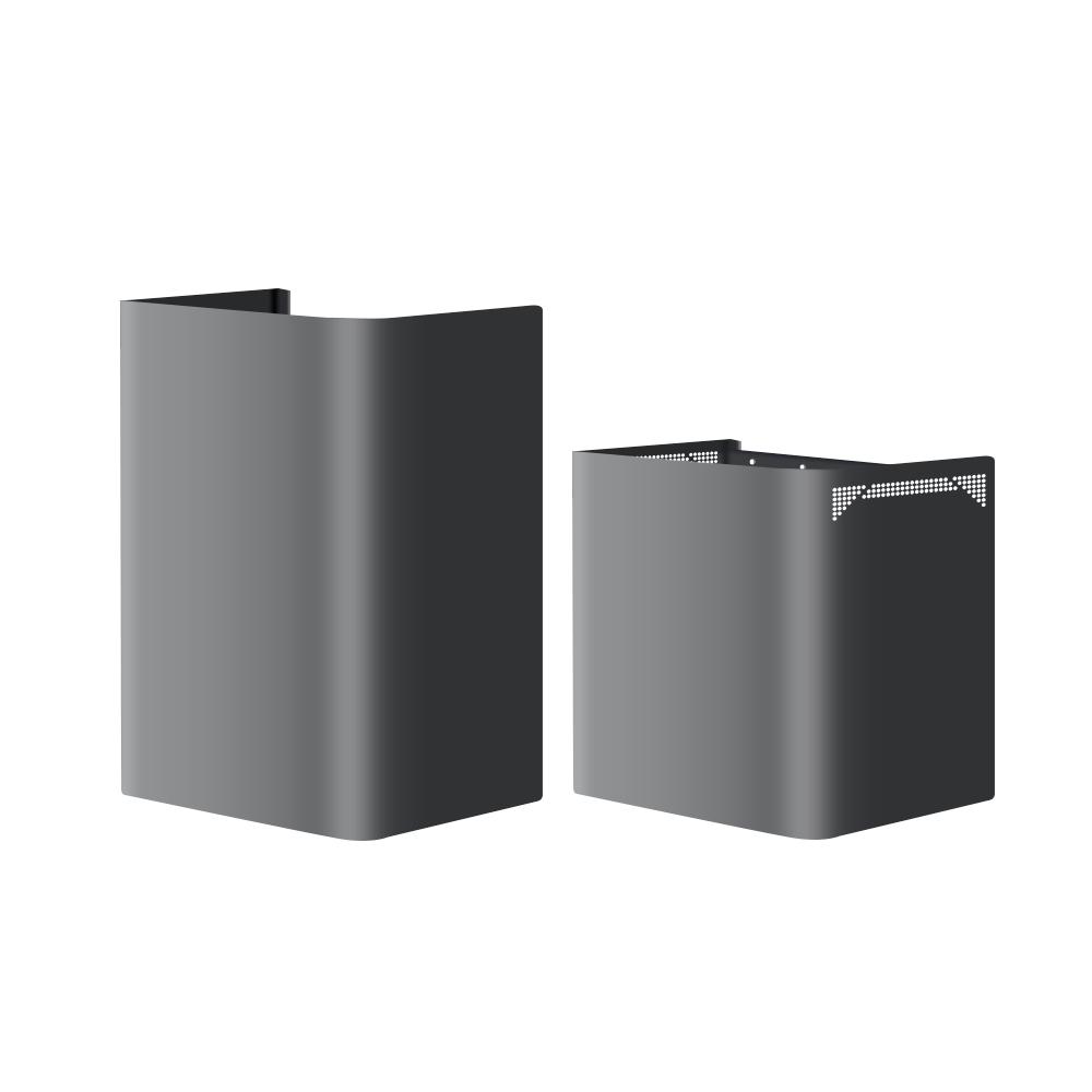 Gray Arspura P1 duct cover extension for tall ceilings